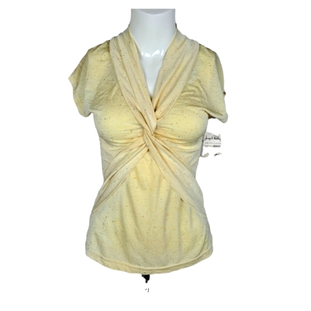 JOSEPH Ribkoff Twist Front Sparkle Top